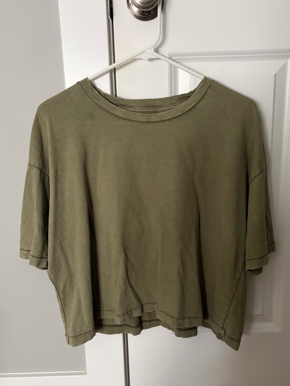 aerie boyfriend cropped oversized t-shirt